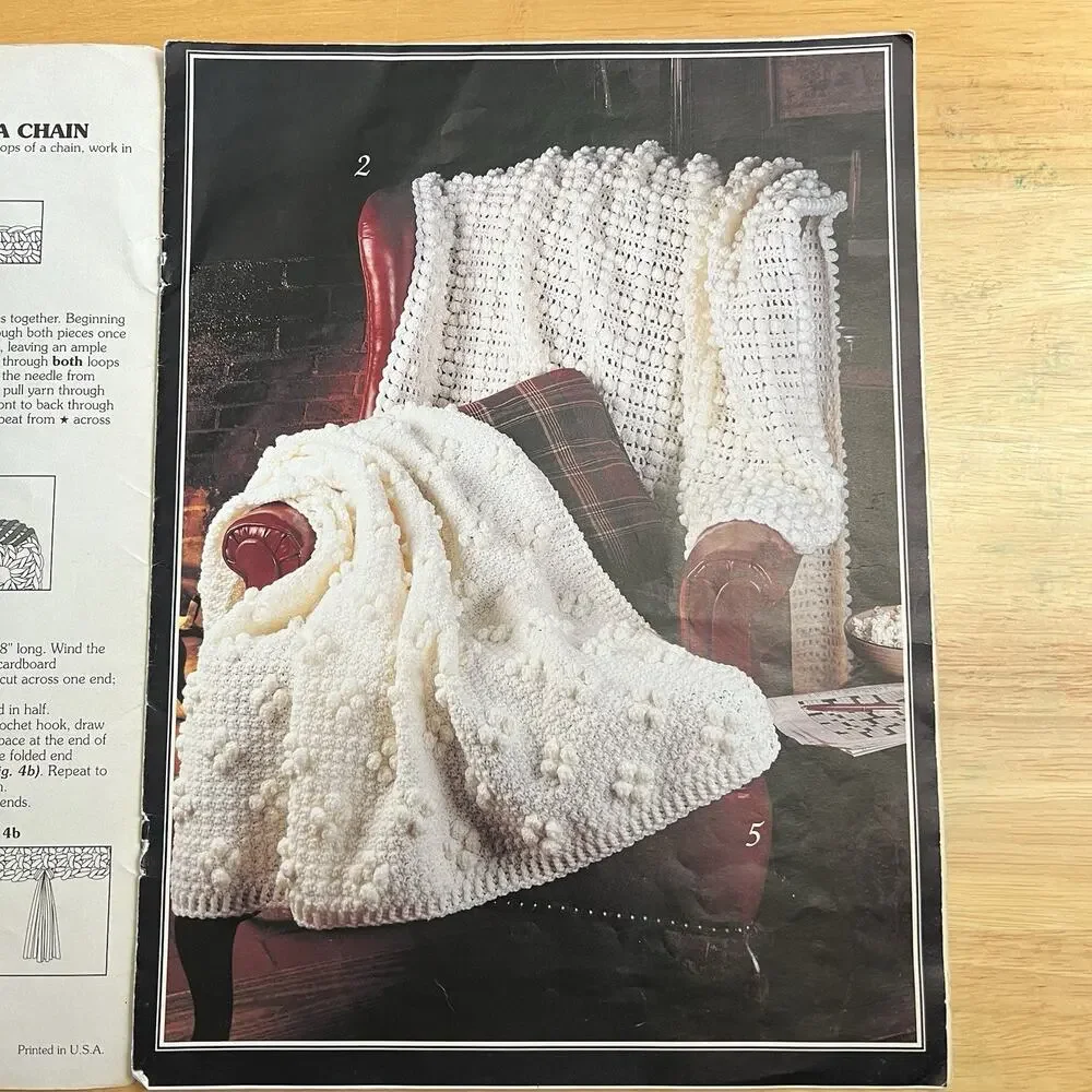 Victorian Afghans Winter Whites Afghans Timeless Tablecloths Vintage Patterns